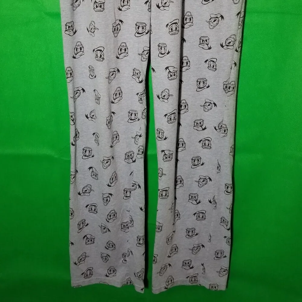 Disney Parks Donald Duck Pajama Pant Women Large Softy Comfy‎ Leisure